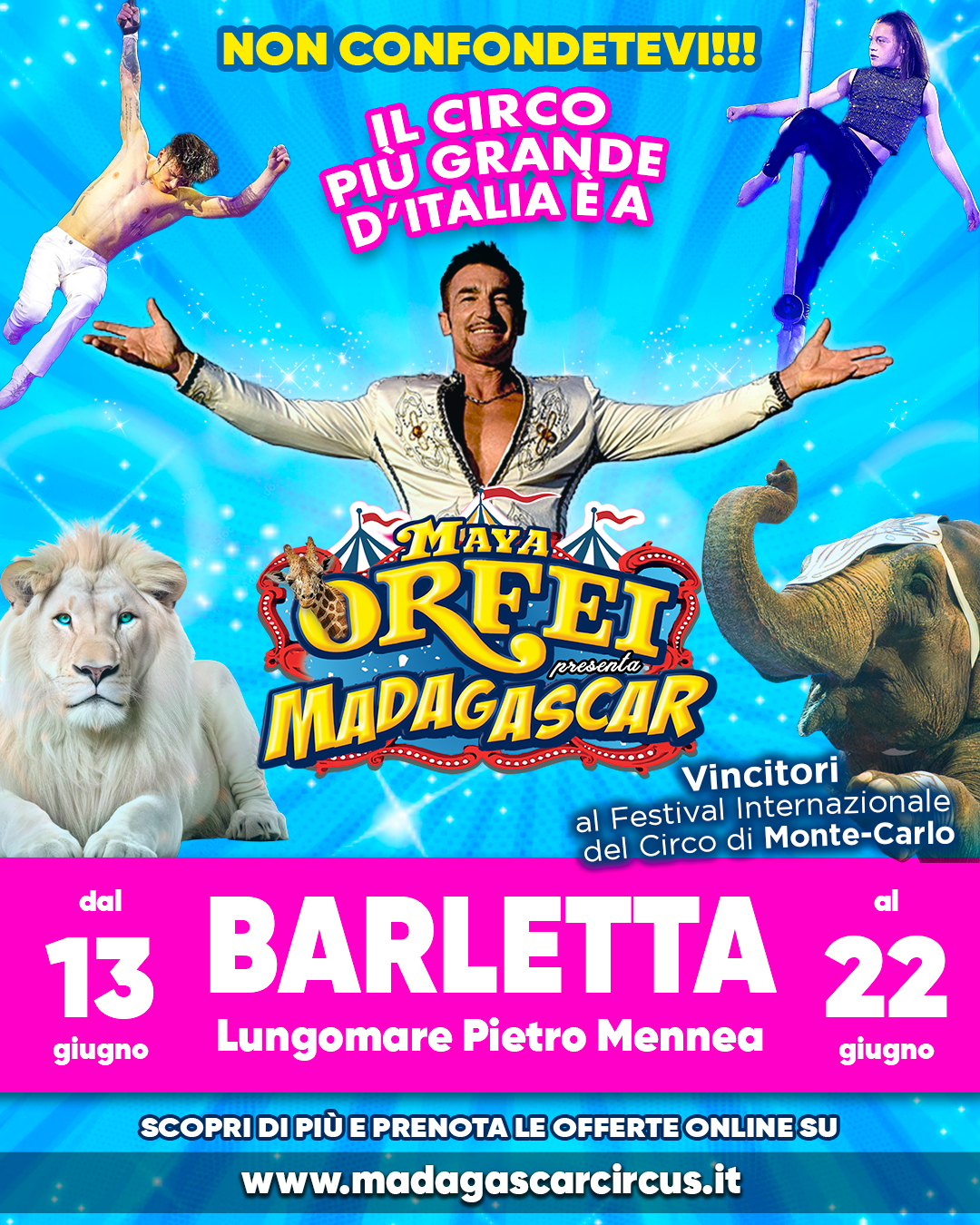 Circo Maya Orfei Madagascar a Barletta