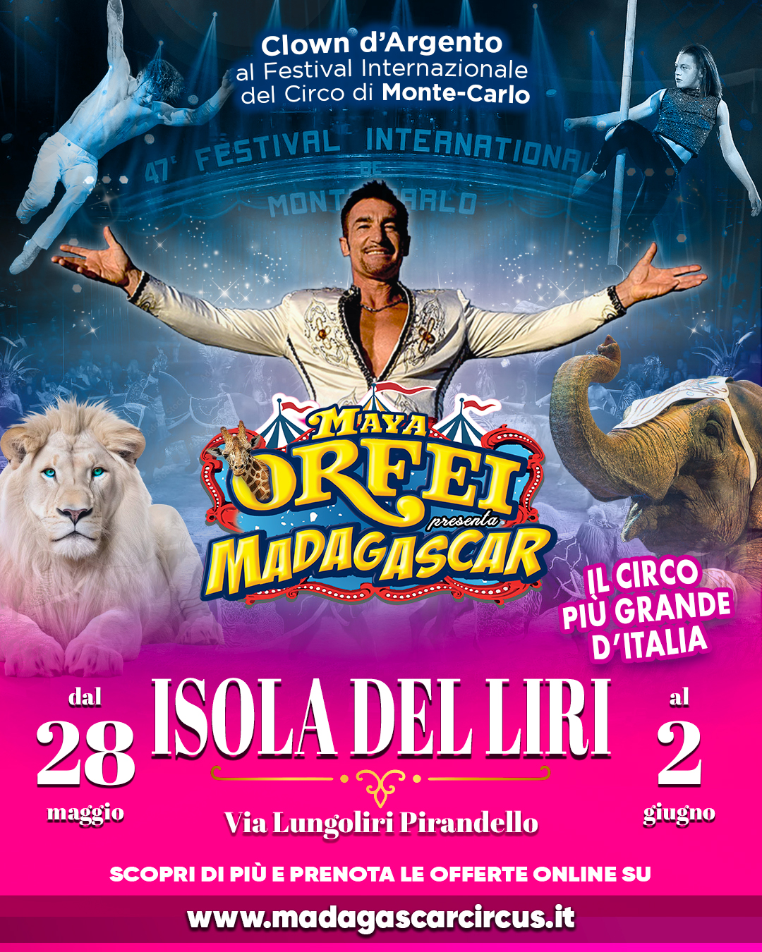 Circo Madagascar a Isola del Liri