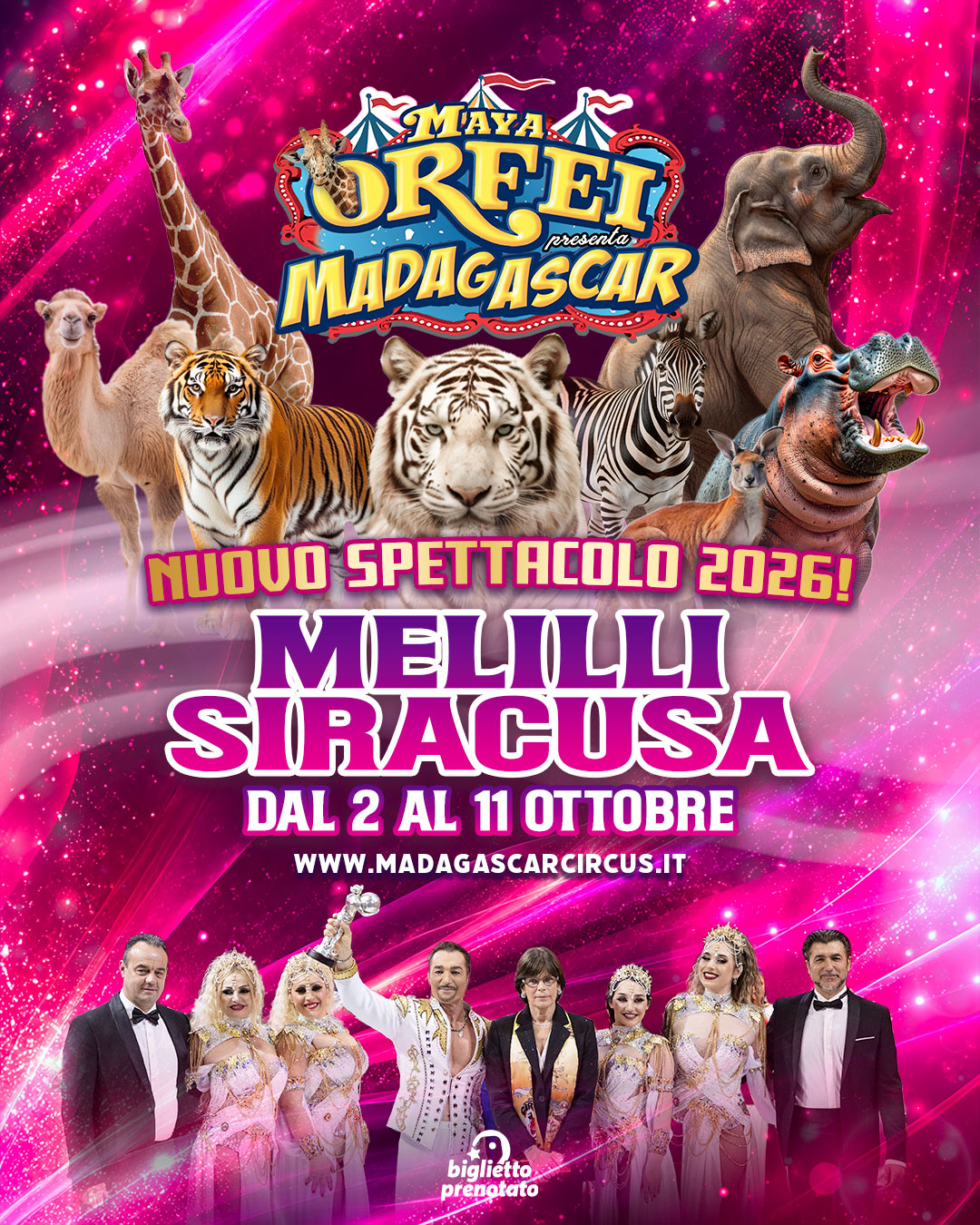Circo maya Orfei Madagascar a Melilli dal 12 al 11 ottobre
