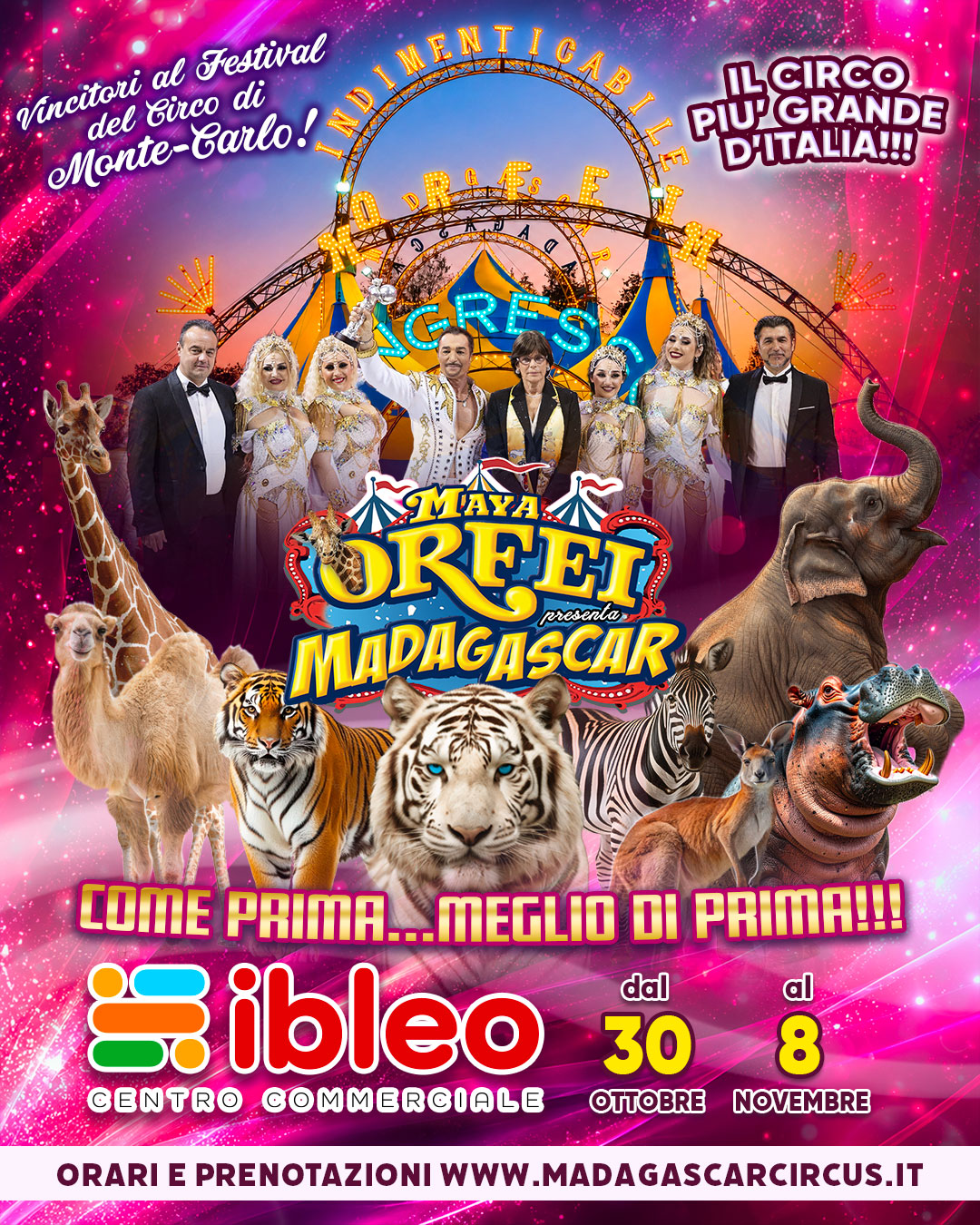 Circo Maya Orfei Madagascar a Ragusa dal 30 ottobre al 8 novembre